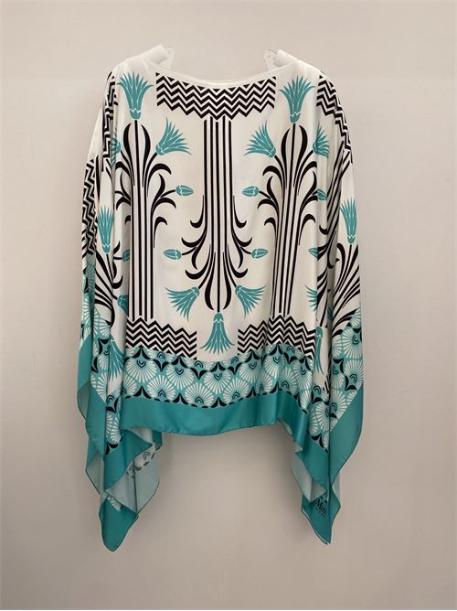 Printed satin poncho MAXMARA LEISURE | 2336910538600002